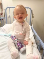 Little lottie all smiles with her chocolate bunny