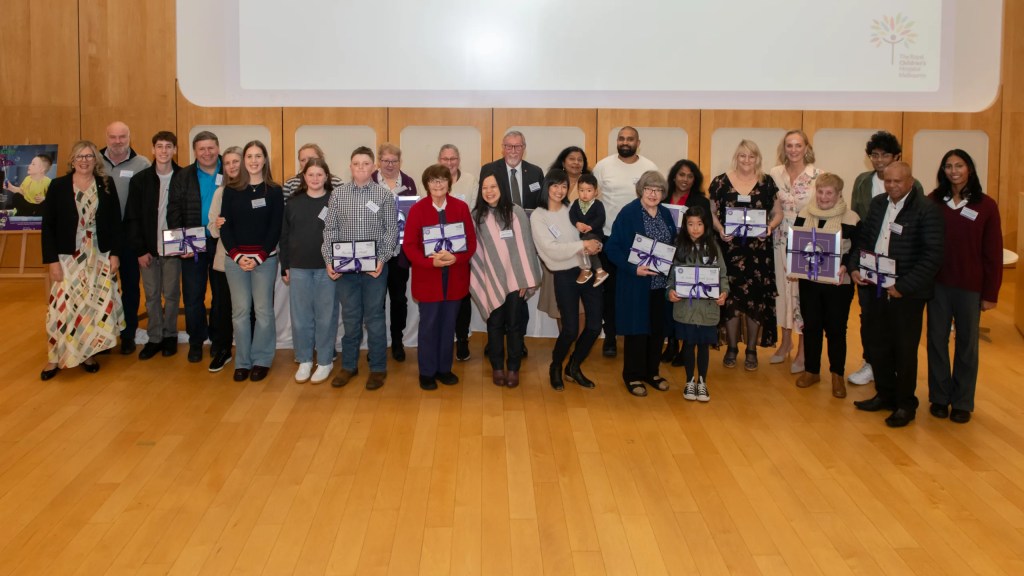 group of volunteers at GFA thank you event